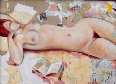 Pintura titulada "nu allongé" por Yan Vita, Obra de arte original, Acrílico