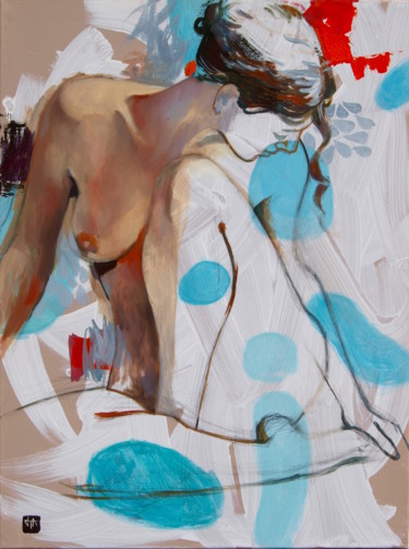 Pose matinale Peinture intitulée "Pose matinale" par Yan Vita, Œuvre d'art originale, Huile
