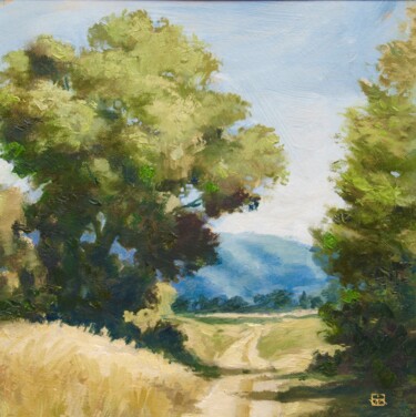 Pintura intitulada "Grand chemin" por Yan Vita, Obras de arte originais, Óleo