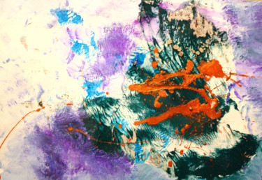 Malerei mit dem Titel "Rusty Space" von Yana Apon, Original-Kunstwerk, Andere