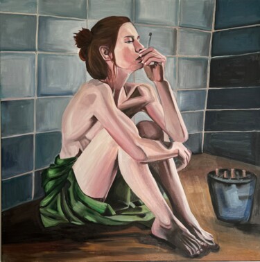 绘画 标题为“Sadness 2” 由Yana Bo, 原创艺术品, 油 安装在木质担架架上