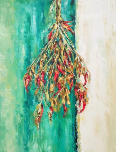 Painting titled ""Pepper"" by Yana Dulger, Original Artwork, Oil