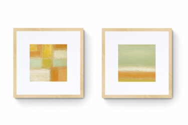 Peinture intitulée "DIPTYCH - "MORNING…" par Yana Dulger, Œuvre d'art originale, Huile