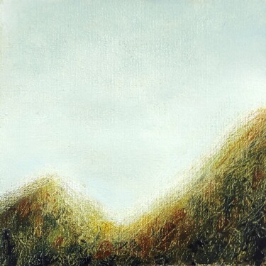 Painting titled "Etude landscape "Mo…" by Yana Dulger, Original Artwork, Oil