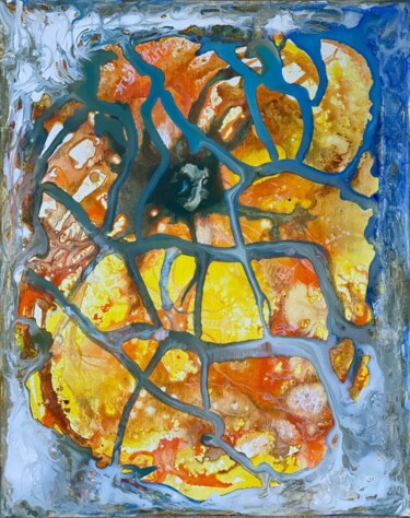 Malerei mit dem Titel "Eye of God" von Yana Melnik, Original-Kunstwerk, Acryl