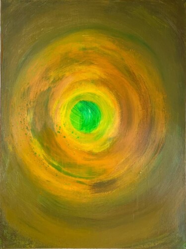 Картина под названием "Portal to another r…" - Yana Melnik, Подлинное произведение искусства, Акрил Установлен на Деревянная…