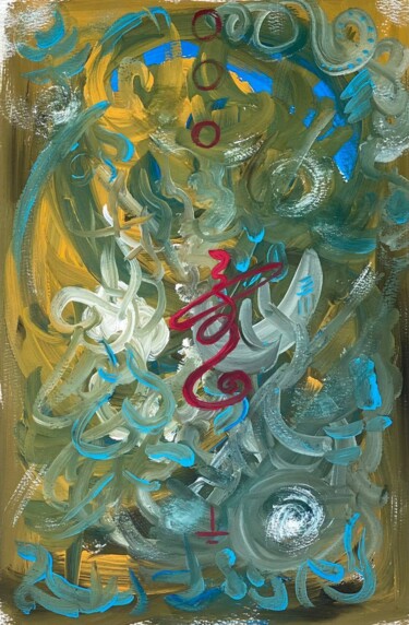 Рисунок под названием "Soul opening" - Yana Melnik, Подлинное произведение искусства, Гуашь