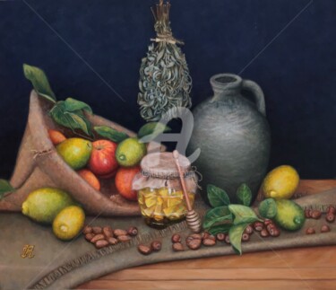 Peinture intitulée "Gifts of the nature" par Yana Rikusha, Œuvre d'art originale, Huile