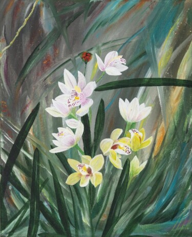 Painting titled "Primavera" by Yana Shcherban, Original Artwork, Acrylic