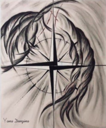 Рисунок под названием "Wind rose" - Yana Dengina, Подлинное произведение искусства, Акрил