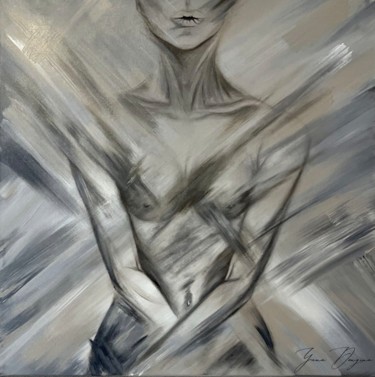 Картина под названием "Inside of me" - Yana Dengina, Подлинное произведение искусства, Акрил Установлен на Деревянная рама д…