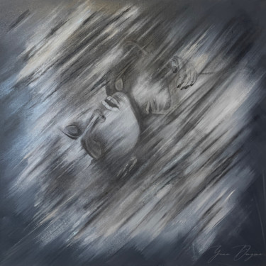 Картина под названием "Passion" - Yana Dengina, Подлинное произведение искусства, Акрил Установлен на Деревянная рама для но…