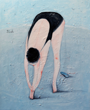 Pintura intitulada "Doblada" por Yana Medow, Obras de arte originais, Óleo