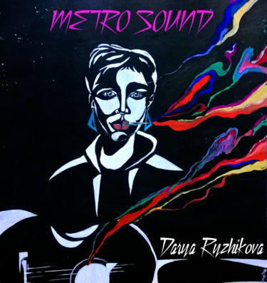 Schilderij getiteld "METRO SOUND" door Yanka, Origineel Kunstwerk, Gouache