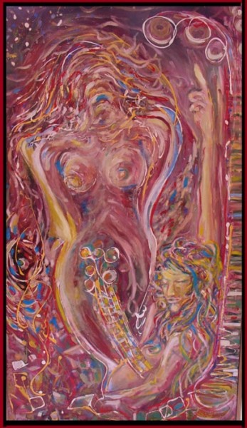 Painting titled "Vanessa &-ou L Inte…" by Yan D-Soloh, Original Artwork
