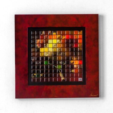 Painting titled "Nature morte aux fl…" by Yann Faisant, Original Artwork, Resin