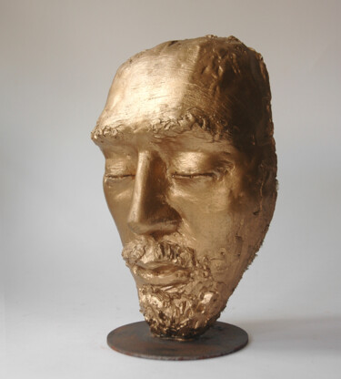 雕塑 标题为“冥想的人” 由阳光 梅, 原创艺术品, 石膏