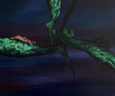 Painting titled "Les mousses d'arbre…" by Yang Yonghyeon, Original Artwork, Acrylic