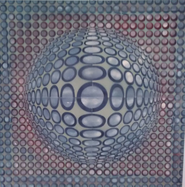 Peinture intitulée "sphere.jpg" par Yann Guinchan, Œuvre d'art originale, Bombe aérosol