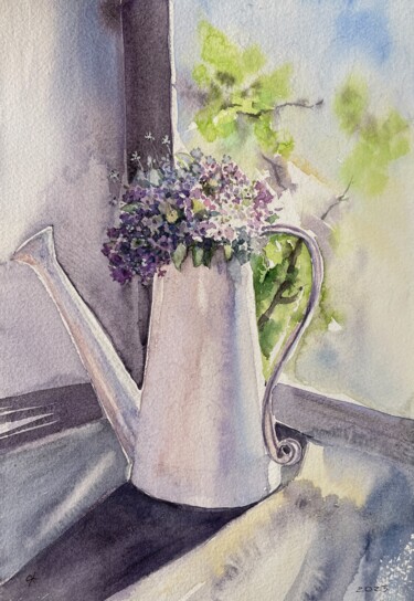 Painting titled "Sunlight" by Yanina Kalinichenko, Original Artwork, Watercolor