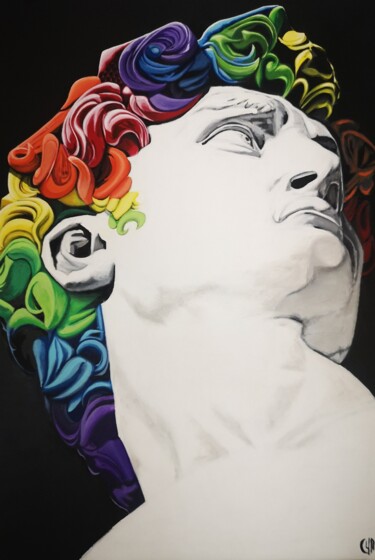 Pintura titulada "David coi" por Yann Comtat, Obra de arte original, Acrílico