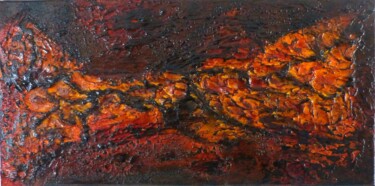 Pintura intitulada "Terre brulée" por Yann Etourneau, Obras de arte originais, Acrílico