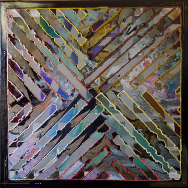Painting titled "Maze" by Yann Guillerd, Original Artwork, Acrylic