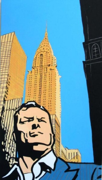 Painting titled "empire state buildi…" by Yann Le Dall, Original Artwork