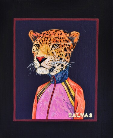 Malarstwo zatytułowany „Pink Panther” autorstwa Yann Michael Talvas, Oryginalna praca, Akryl