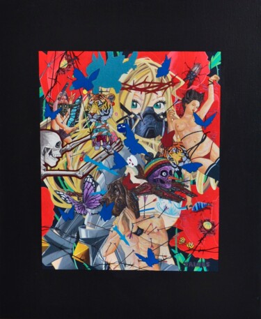 Schilderij getiteld "Dancing Queen" door Yann Michael Talvas, Origineel Kunstwerk, Acryl
