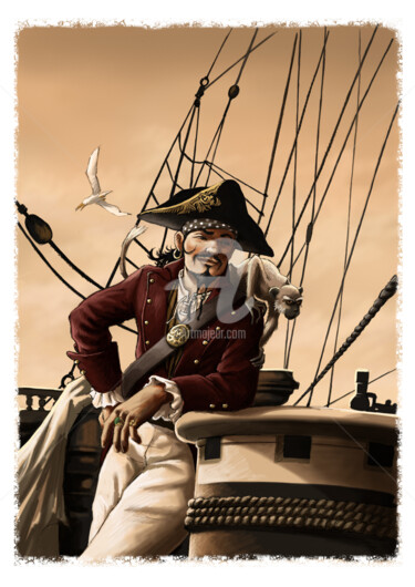 Dessin intitulée "Pirates1.jpg" par Ya2n, Œuvre d'art originale, Photographie numérique