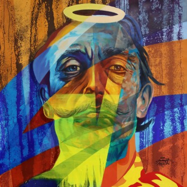 Peinture intitulée "Dali" par Yannick Aaron, Œuvre d'art originale, Acrylique