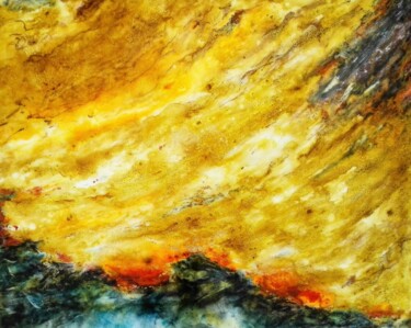 Картина под названием ""Richesse"" - Yannick Bernard, Подлинное произведение искусства, лак Установлен на Деревянная рама дл…