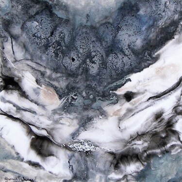 Peinture intitulée "couleur de gris" par Yannick Bernard, Œuvre d'art originale, Huile