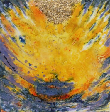 Pittura intitolato "" Rayonnement "" da Yannick Bernard, Opera d'arte originale
