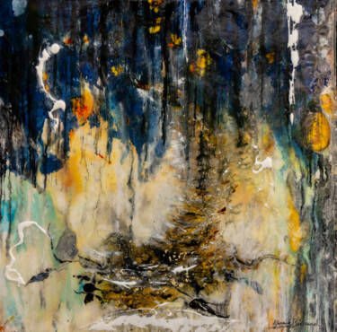 Картина под названием "" Ombre et lumière"" - Yannick Bernard, Подлинное произведение искусства, лак Установлен на Деревянна…