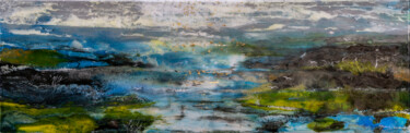 Картина под названием "" L'estran "" - Yannick Bernard, Подлинное произведение искусства, лак Установлен на Деревянная рама…
