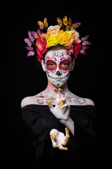 Photographie intitulée "Calavera 2" par Yannick Chauveau, Œuvre d'art originale, Photographie numérique