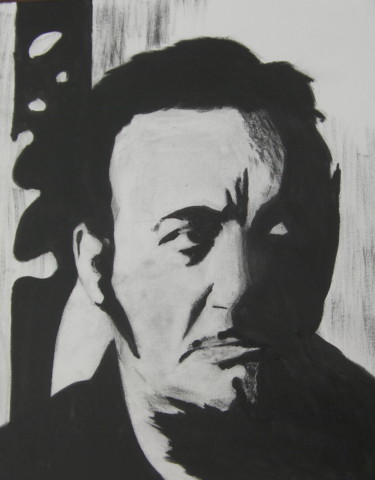 Painting titled "coluche-001.jpg" by Yannick Demay, Original Artwork