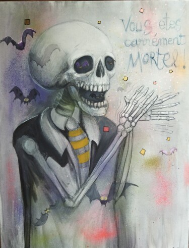 Mortel Peinture intitulée "Mortel" par Yannick Duriez, Œuvre d'art originale, Acrylique Monté sur Châssis