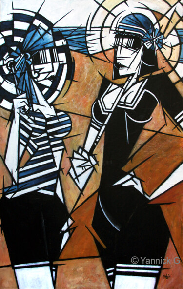 Pintura titulada ""Foutaises...!"" por Yannick G, Obra de arte original, Acrílico Montado en Bastidor de camilla de madera