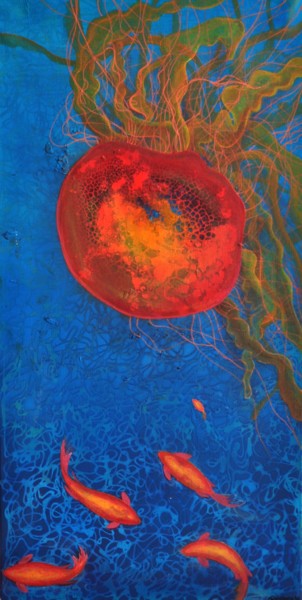 Peinture intitulée "Cnidarianfish" par Goorden, Œuvre d'art originale, Acrylique