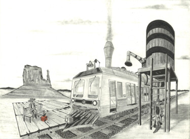 Zeichnungen mit dem Titel "Il était une fois d…" von Yannick Savineau, Original-Kunstwerk, Bleistift