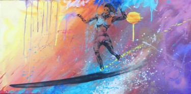 Peinture intitulée "SurfG.jpg" par Yannick Boid, Œuvre d'art originale, Acrylique