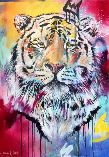 Pintura intitulada "KT" por Yannick Boid, Obras de arte originais, Tinta spray