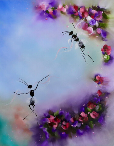 Ζωγραφική με τίτλο "Touch of Nature" από Yannis Noelle C., Αυθεντικά έργα τέχνης, Λάδι