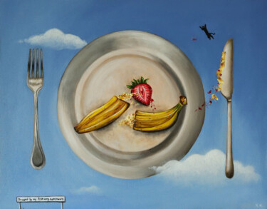 Картина под названием "The panel was dropp…" - Yannis Noelle C., Подлинное произведение искусства, Масло