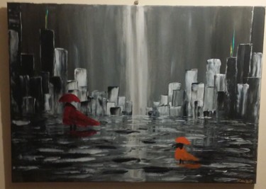 Painting titled "Néantyville Color" by Diablo, Original Artwork, Acrylic