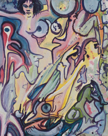 Peinture intitulée "souvenir pastel cam…" par Yanosky, Œuvre d'art originale, Huile