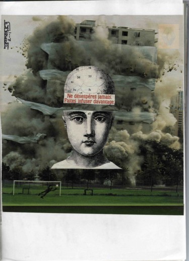 Collages intitulée "ne désespérez jamai…" par Yanosky, Œuvre d'art originale, Collages